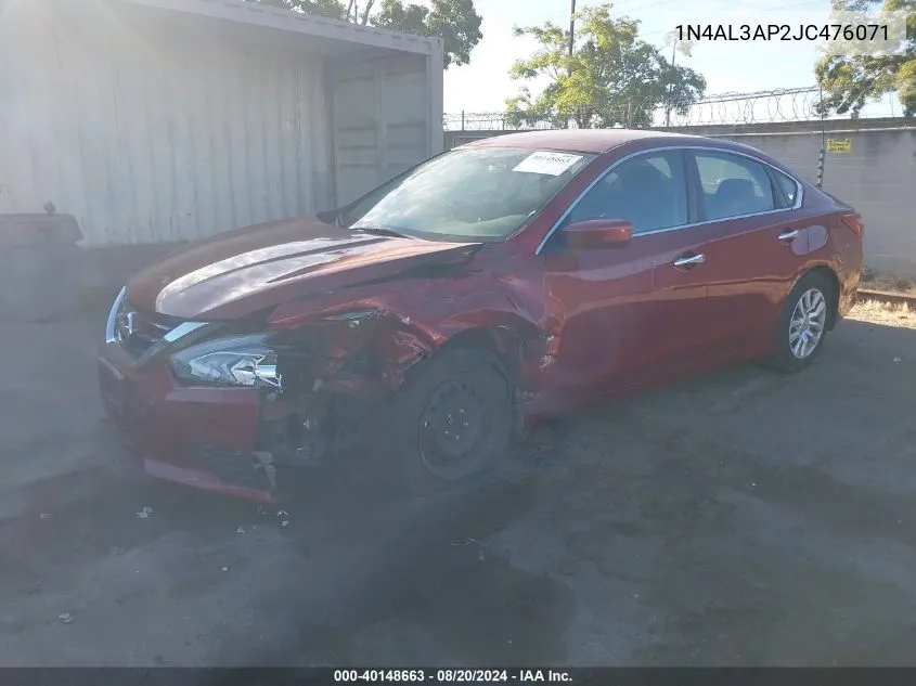 1N4AL3AP2JC476071 2018 Nissan Altima 2.5/S/Sv/Sl/Sr