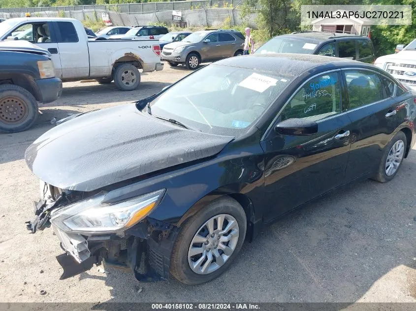 2018 Nissan Altima 2.5 S VIN: 1N4AL3AP6JC270221 Lot: 40158102