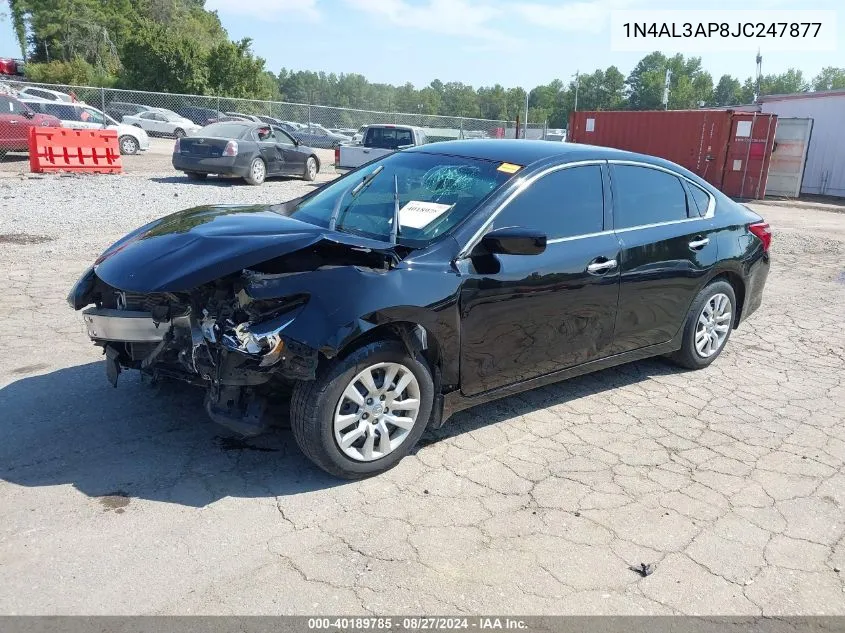 2018 Nissan Altima 2.5 S VIN: 1N4AL3AP8JC247877 Lot: 40189785