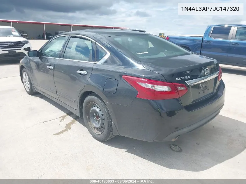 2018 Nissan Altima 2.5 S VIN: 1N4AL3AP7JC147320 Lot: 40193033