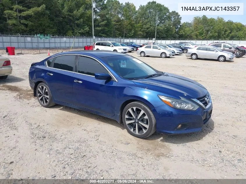 2018 Nissan Altima 2.5 Sr VIN: 1N4AL3APXJC143357 Lot: 40203271