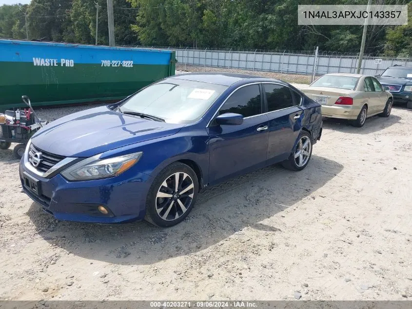 2018 Nissan Altima 2.5 Sr VIN: 1N4AL3APXJC143357 Lot: 40203271