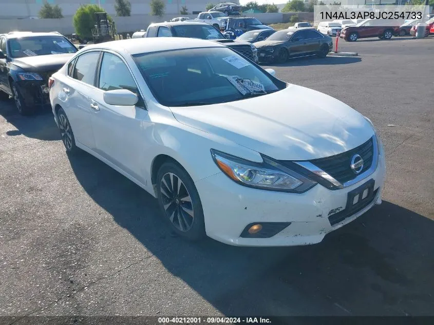 2018 Nissan Altima 2.5 Sv VIN: 1N4AL3AP8JC254733 Lot: 40212001