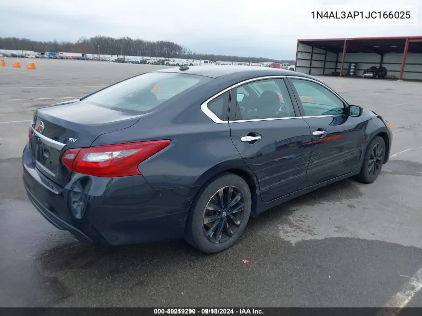 2018 Nissan Altima 2.5 Sv VIN: 1N4AL3AP1JC166025 Lot: 40219290