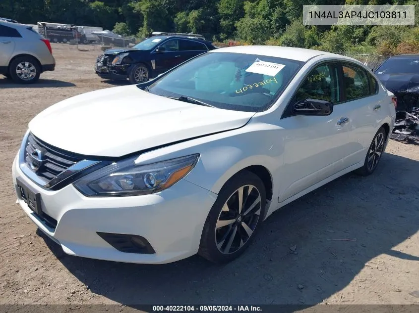 2018 Nissan Altima 2.5/S/Sv/Sl/Sr VIN: 1N4AL3AP4JC103811 Lot: 40222104