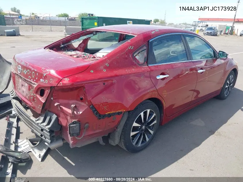 2018 Nissan Altima 2.5 Sl VIN: 1N4AL3AP1JC173928 Lot: 40227680