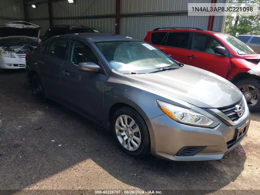 2018 Nissan Altima 2.5 S VIN: 1N4AL3AP8JC221098 Lot: 40228707