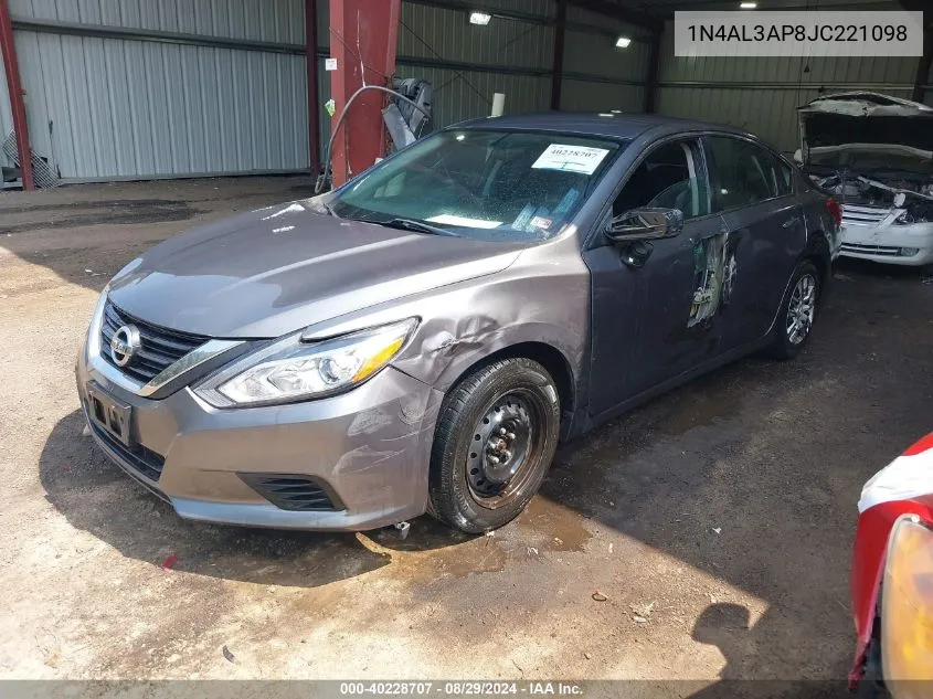 2018 Nissan Altima 2.5 S VIN: 1N4AL3AP8JC221098 Lot: 40228707