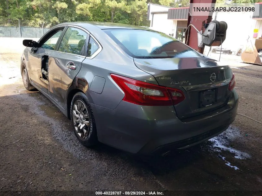 2018 Nissan Altima 2.5 S VIN: 1N4AL3AP8JC221098 Lot: 40228707