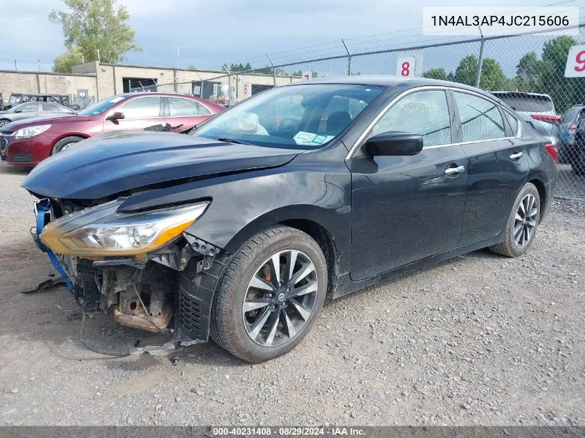 2018 Nissan Altima 2.5 Sv VIN: 1N4AL3AP4JC215606 Lot: 40231408