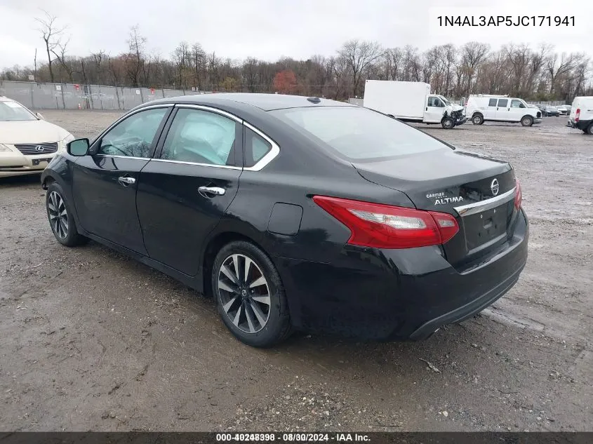 2018 Nissan Altima 2.5 Sl VIN: 1N4AL3AP5JC171941 Lot: 40248398