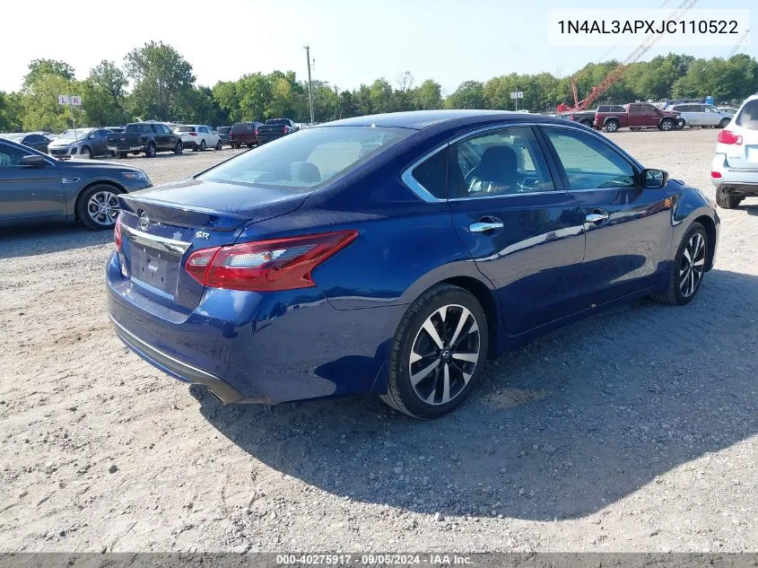 1N4AL3APXJC110522 2018 Nissan Altima 2.5/S/Sv/Sl/Sr