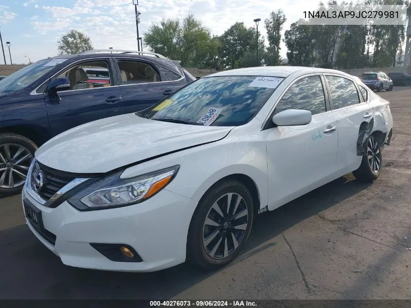 2018 Nissan Altima 2.5 Sv VIN: 1N4AL3AP9JC279981 Lot: 40276073