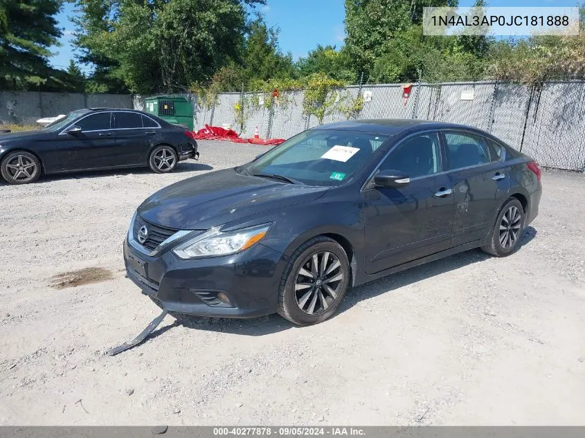 2018 Nissan Altima 2.5 Sl VIN: 1N4AL3AP0JC181888 Lot: 40277878