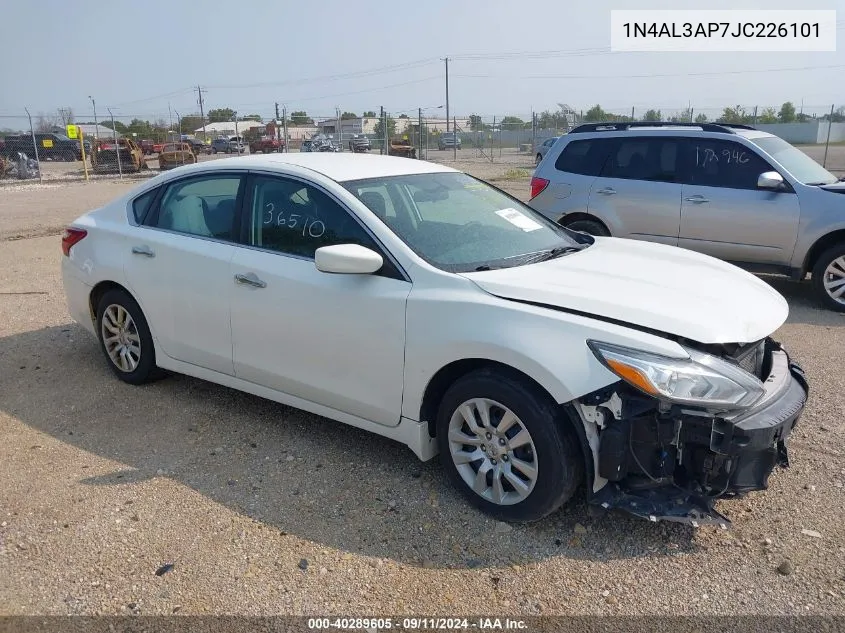 2018 Nissan Altima 2.5 S VIN: 1N4AL3AP7JC226101 Lot: 40289605