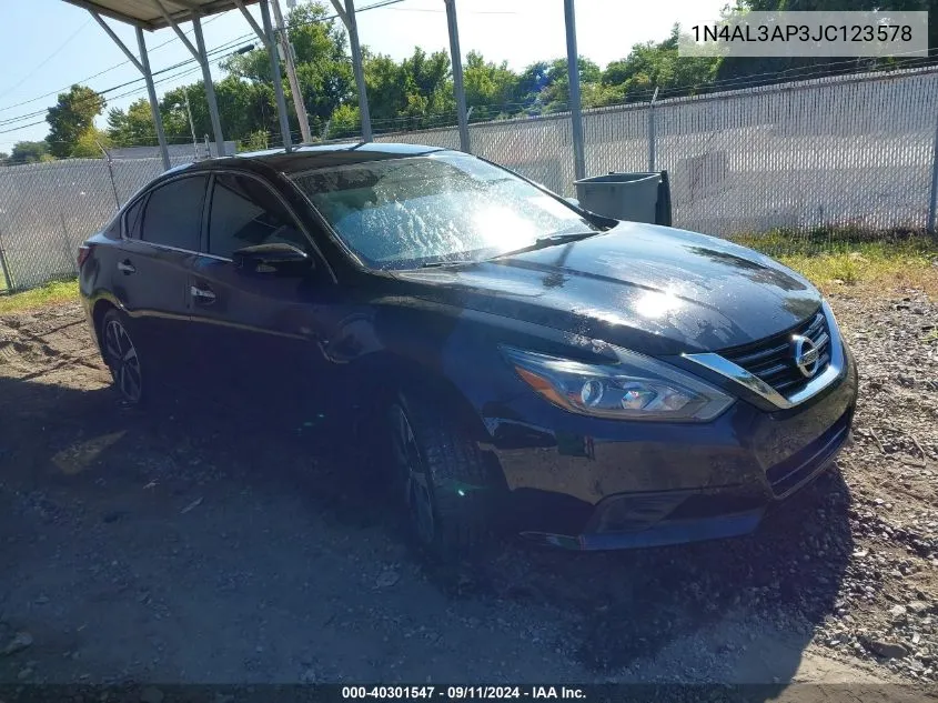 2018 Nissan Altima 2.5 Sr VIN: 1N4AL3AP3JC123578 Lot: 40301547