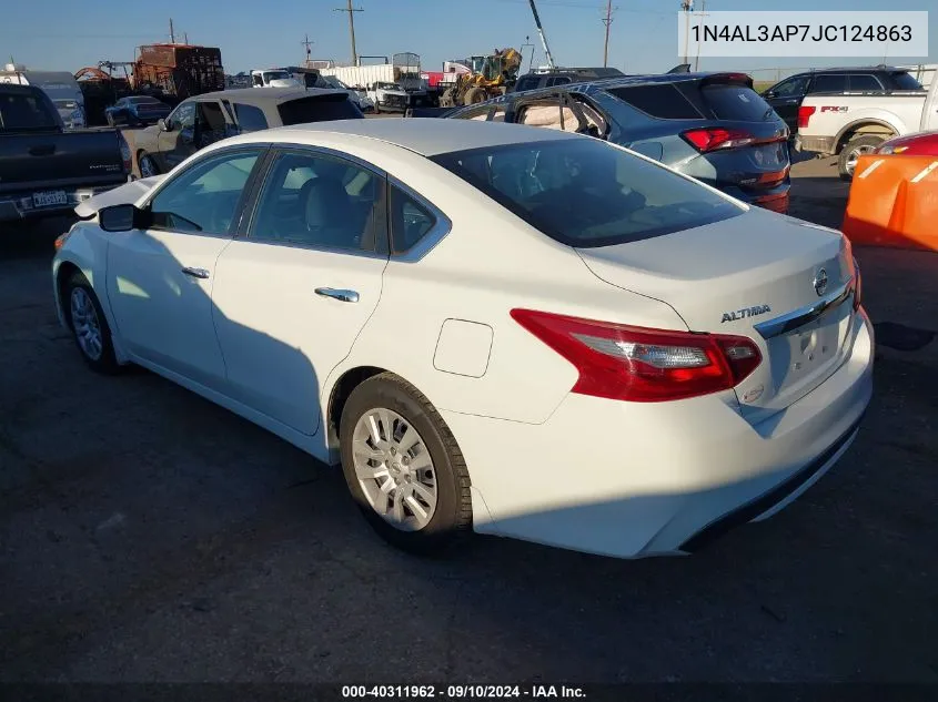 2018 Nissan Altima 2.5/S/Sv/Sl/Sr VIN: 1N4AL3AP7JC124863 Lot: 40311962