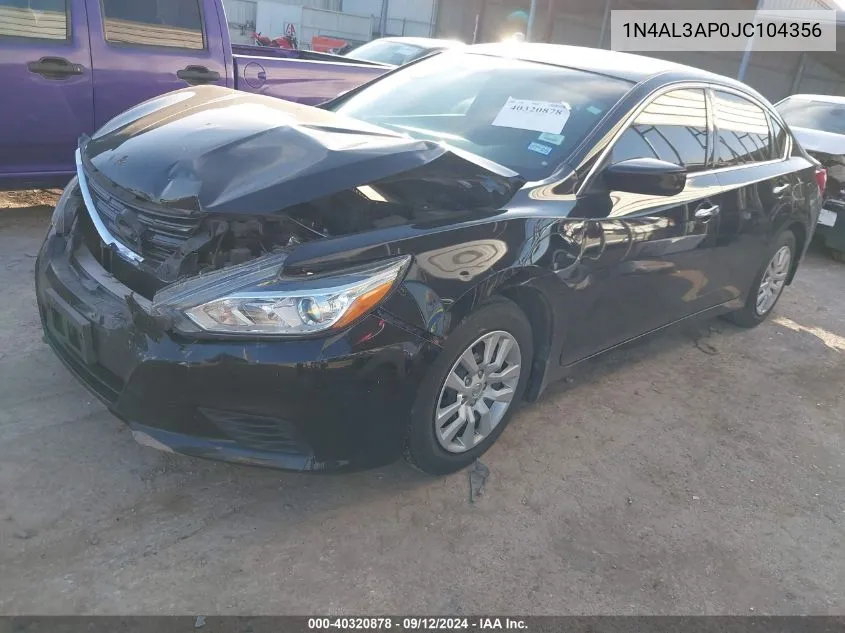 1N4AL3AP0JC104356 2018 Nissan Altima 2.5/S/Sv/Sl/Sr