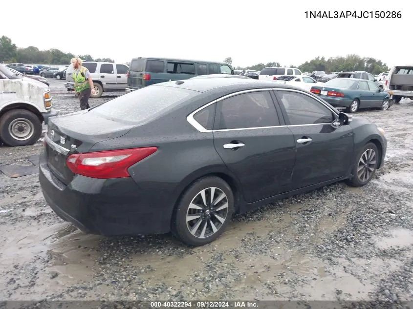 2018 Nissan Altima 2.5 Sl VIN: 1N4AL3AP4JC150286 Lot: 40322294