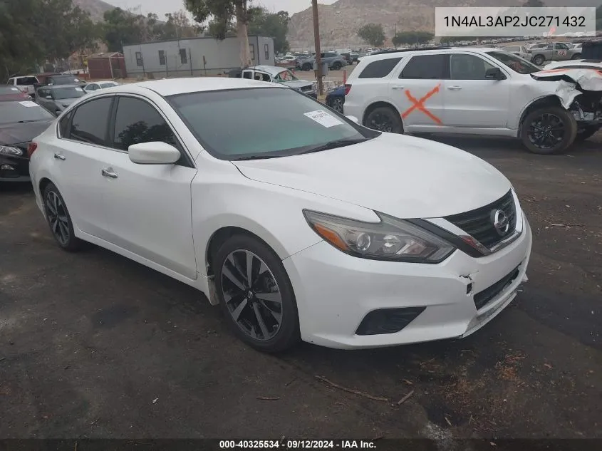 2018 Nissan Altima 2.5/S/Sv/Sl/Sr VIN: 1N4AL3AP2JC271432 Lot: 40325534