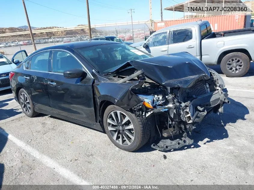 2018 Nissan Altima 2.5 Sv VIN: 1N4AL3AP7JC208360 Lot: 40327488