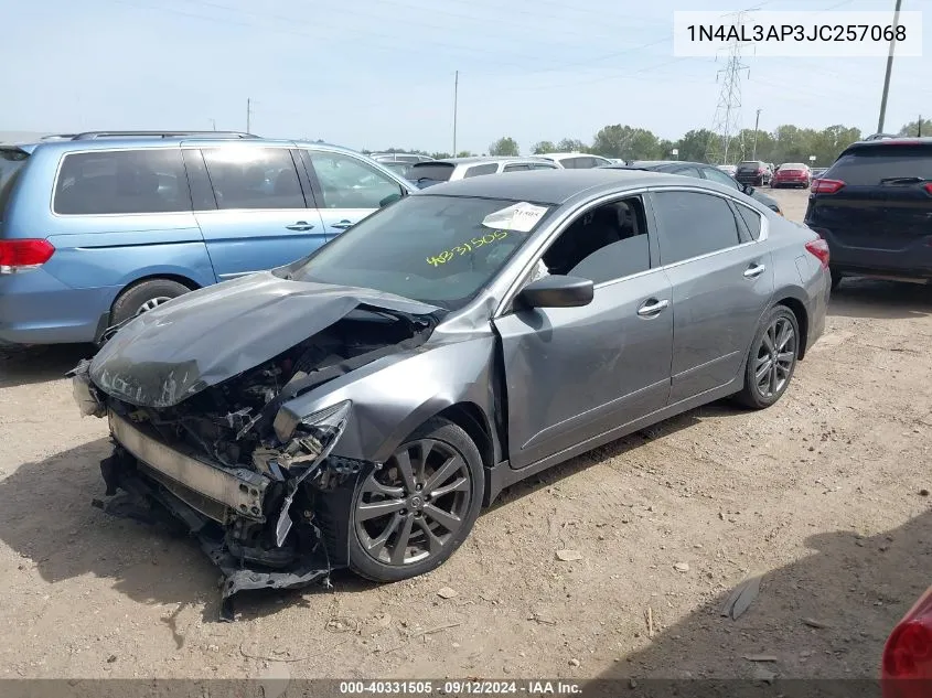 2018 Nissan Altima 2.5 Sr VIN: 1N4AL3AP3JC257068 Lot: 40331505