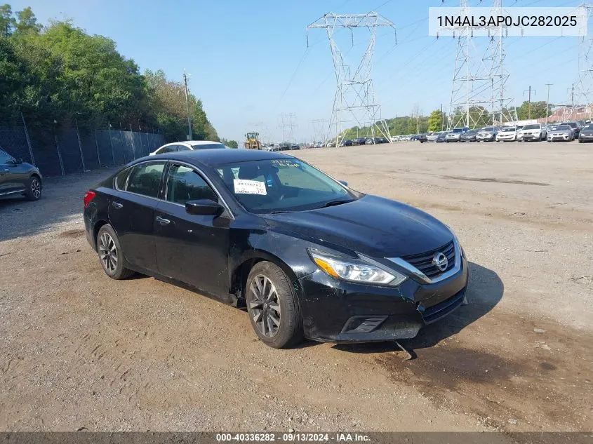 2018 Nissan Altima 2.5/S/Sv/Sl/Sr VIN: 1N4AL3AP0JC282025 Lot: 40336282