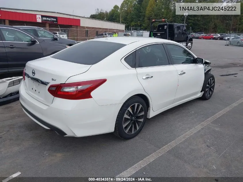 2018 Nissan Altima 2.5 Sv VIN: 1N4AL3AP4JC245222 Lot: 40343574