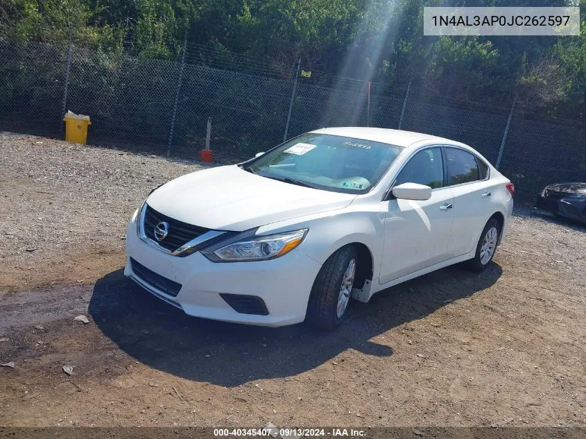 2018 Nissan Altima 2.5 S VIN: 1N4AL3AP0JC262597 Lot: 40345407