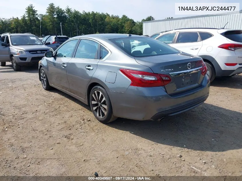 2018 Nissan Altima 2.5 Sl VIN: 1N4AL3APXJC244477 Lot: 40349507