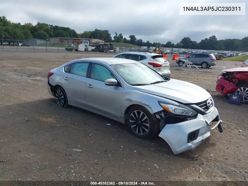 2018 Nissan Altima 2.5 Sl VIN: 1N4AL3AP5JC230311 Lot: 40352362