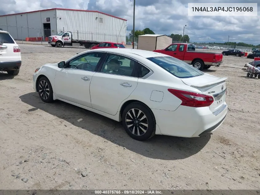 2018 Nissan Altima 2.5 Sl VIN: 1N4AL3AP4JC196068 Lot: 40375765