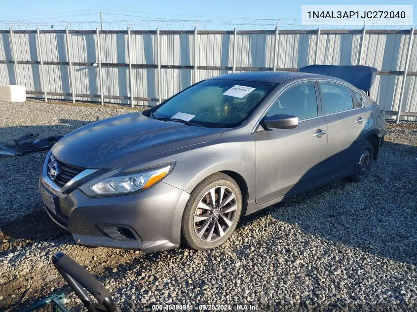 1N4AL3AP1JC272040 2018 Nissan Altima 2.5 Sv