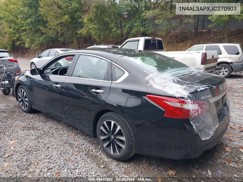 1N4AL3APXJC270903 2018 Nissan Altima 2.5 Sv