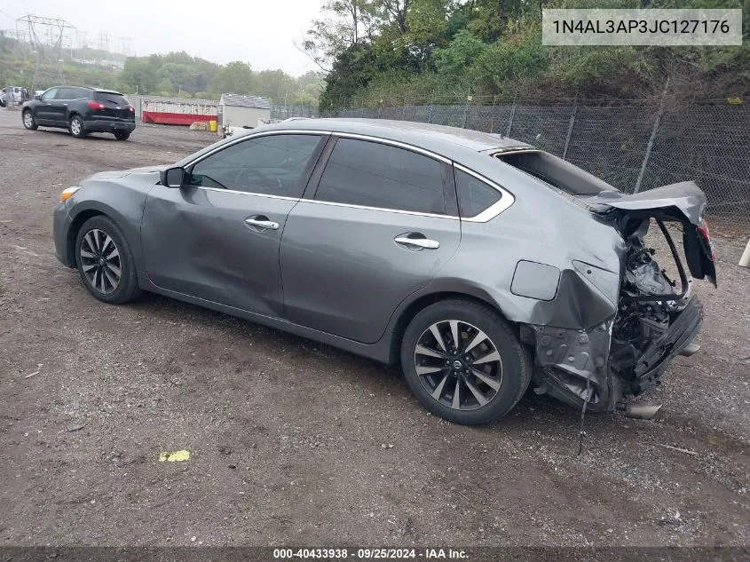 2018 Nissan Altima 2.5 Sv VIN: 1N4AL3AP3JC127176 Lot: 40433938