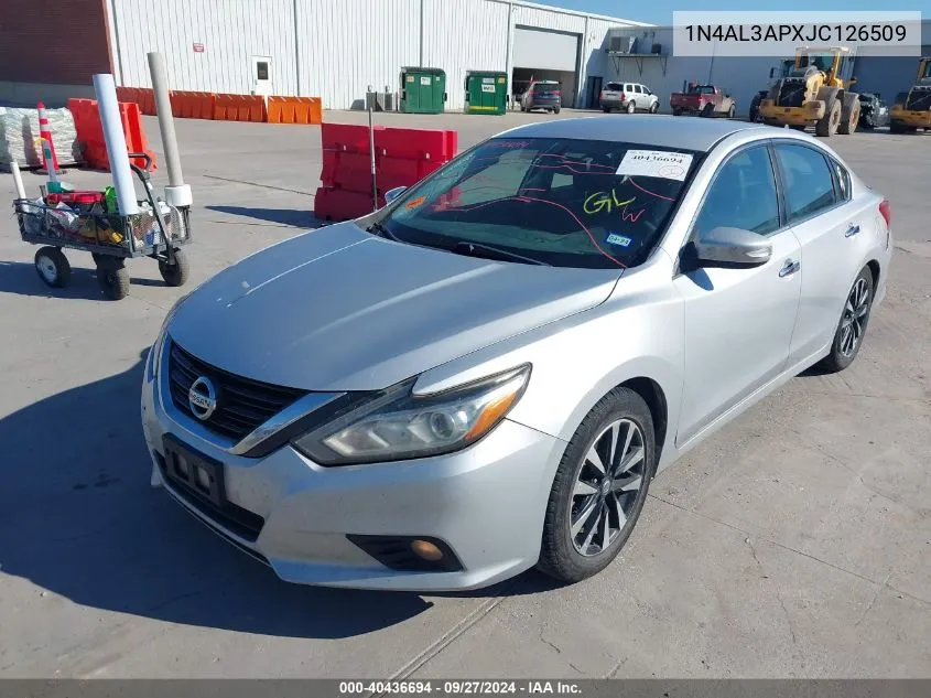 2018 Nissan Altima 2.5 Sl VIN: 1N4AL3APXJC126509 Lot: 40436694