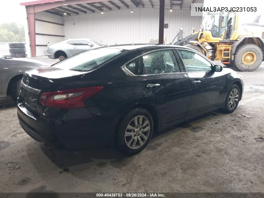 2018 Nissan Altima 2.5 S VIN: 1N4AL3AP3JC231053 Lot: 40870581