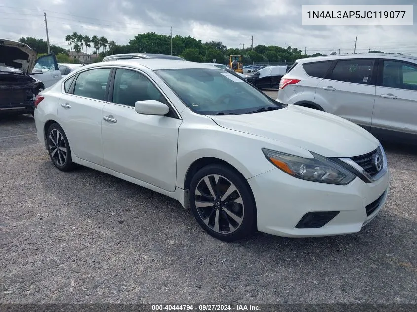 2018 Nissan Altima 2.5 Sr VIN: 1N4AL3AP5JC119077 Lot: 40444794