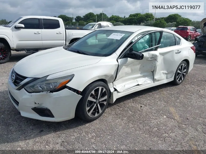 2018 Nissan Altima 2.5 Sr VIN: 1N4AL3AP5JC119077 Lot: 40444794