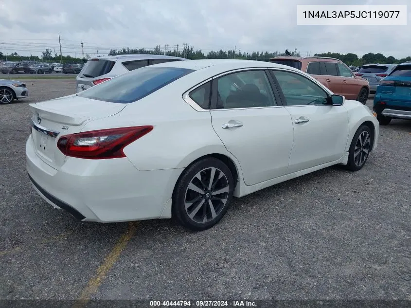 2018 Nissan Altima 2.5 Sr VIN: 1N4AL3AP5JC119077 Lot: 40444794