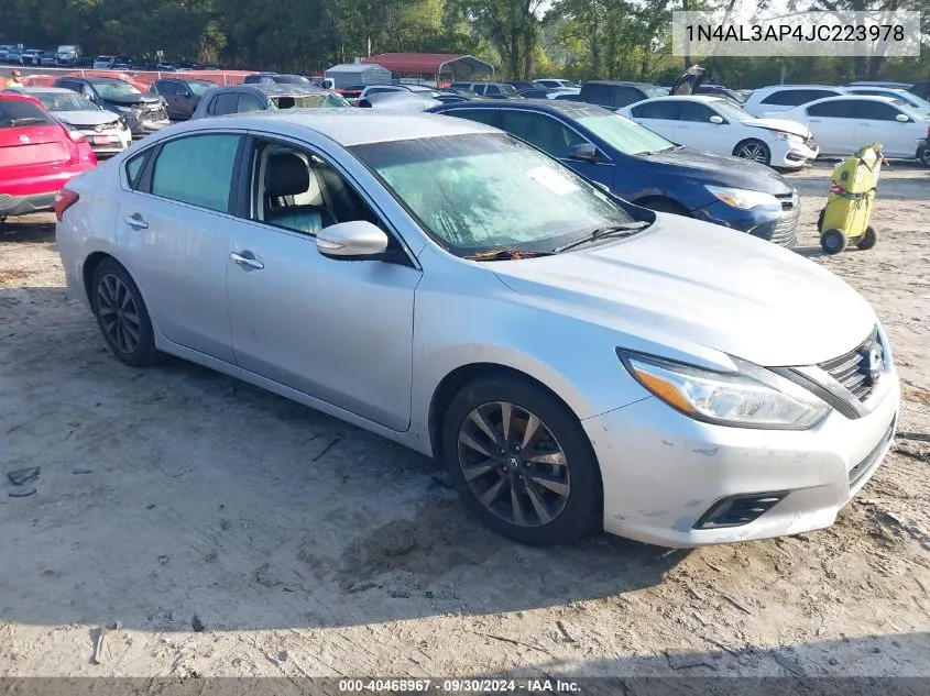 2018 Nissan Altima 2.5/S/Sv/Sl/Sr VIN: 1N4AL3AP4JC223978 Lot: 40468967