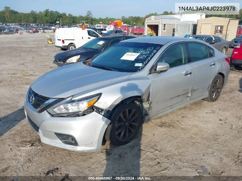 2018 Nissan Altima 2.5/S/Sv/Sl/Sr VIN: 1N4AL3AP4JC223978 Lot: 40468967