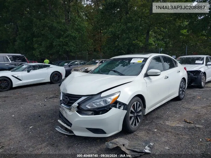 2018 Nissan Altima 2.5 Sv VIN: 1N4AL3AP3JC208887 Lot: 40469740