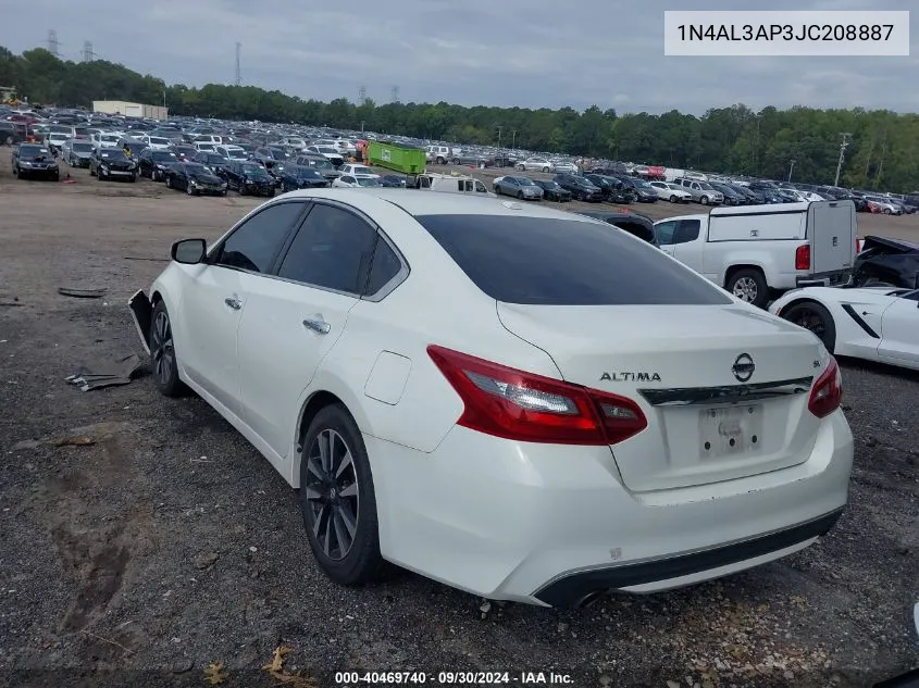 2018 Nissan Altima 2.5 Sv VIN: 1N4AL3AP3JC208887 Lot: 40469740