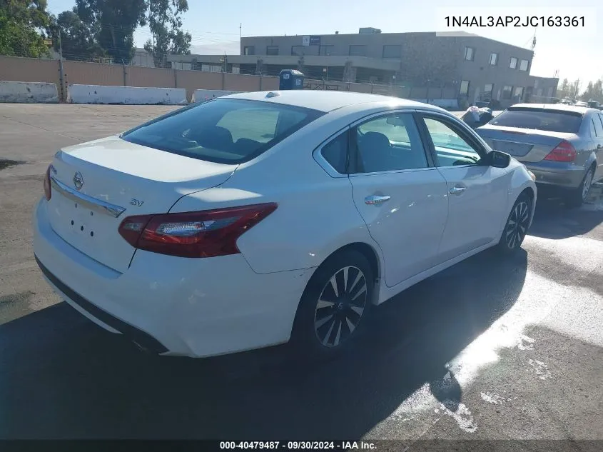 2018 Nissan Altima 2.5 Sv VIN: 1N4AL3AP2JC163361 Lot: 40479487