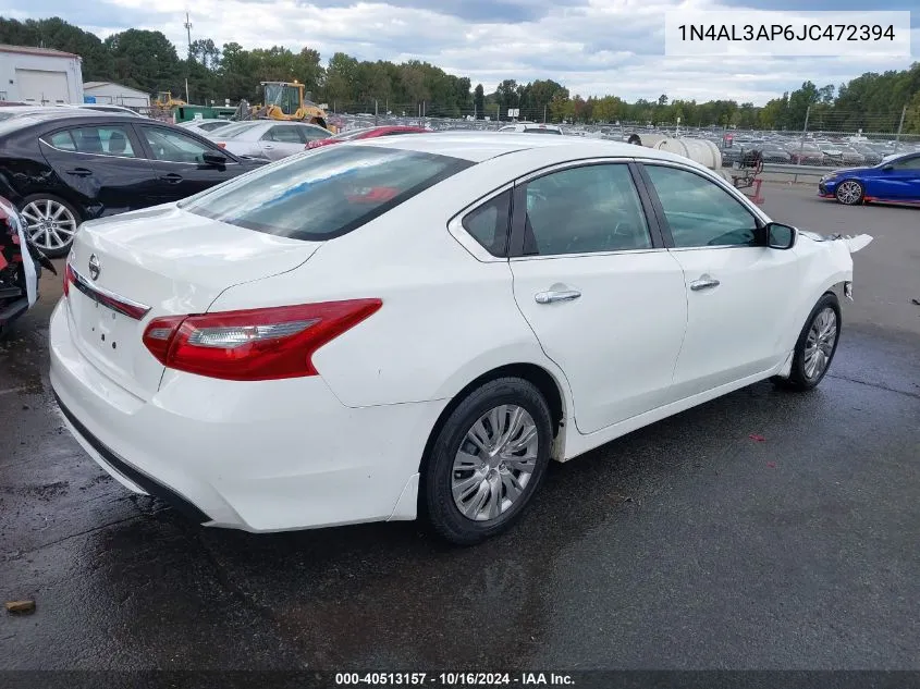 2018 Nissan Altima 2.5 S VIN: 1N4AL3AP6JC472394 Lot: 40513157