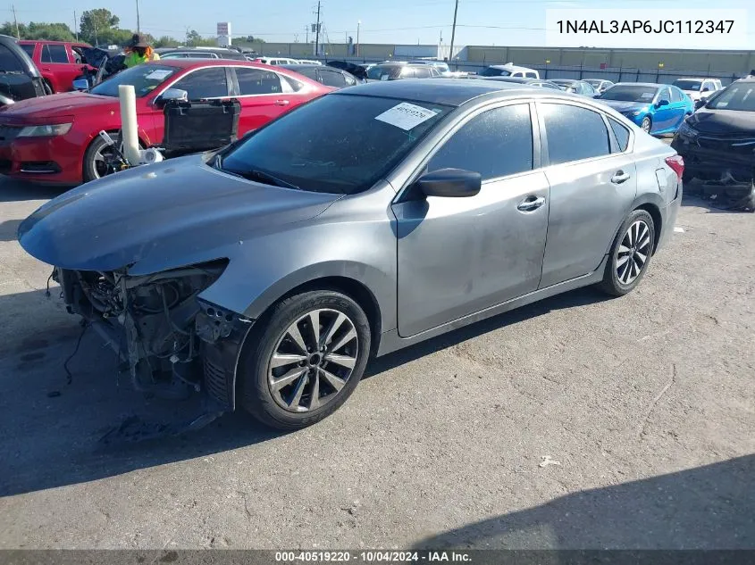 2018 Nissan Altima 2.5 Sv VIN: 1N4AL3AP6JC112347 Lot: 40519220