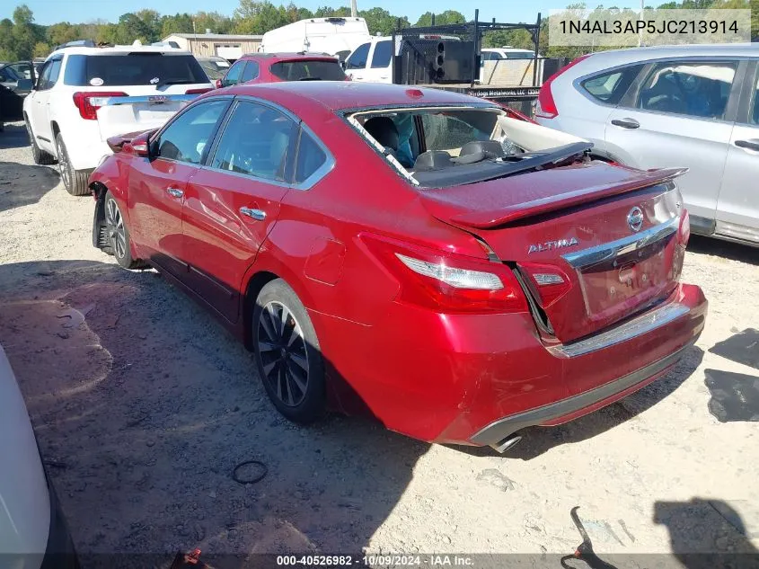 2018 Nissan Altima 2.5 Sl VIN: 1N4AL3AP5JC213914 Lot: 40526982