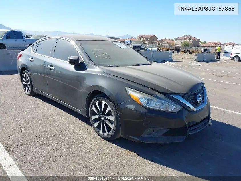 2018 Nissan Altima 2.5 Sl VIN: 1N4AL3AP8JC187356 Lot: 40610711