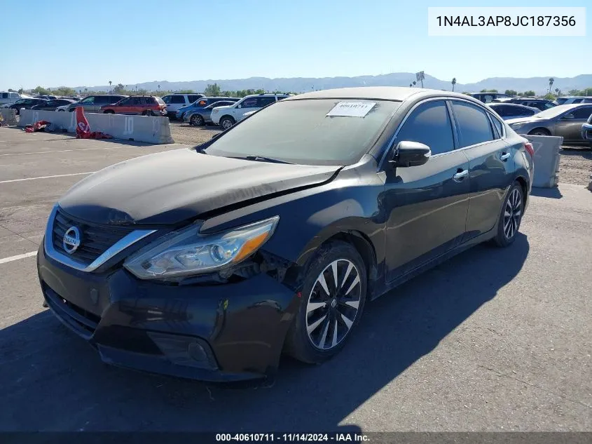 2018 Nissan Altima 2.5 Sl VIN: 1N4AL3AP8JC187356 Lot: 40610711